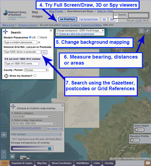 Georeferenced Maps - more detailed help information