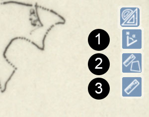 Measure bearings, distances and areas graphic