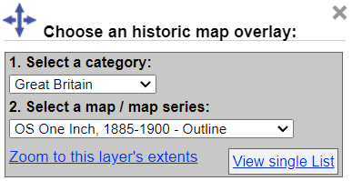 Toggle between single lists and split lists of ovrlays